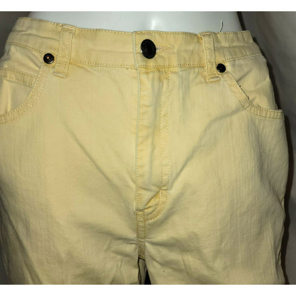 Additions by Chicos Banana Yellow Capris Jeans - Size 0/4 - Picture 6 of 10